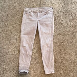 American Eagle Outfitters Women's Pale Pink Skinny Jeans